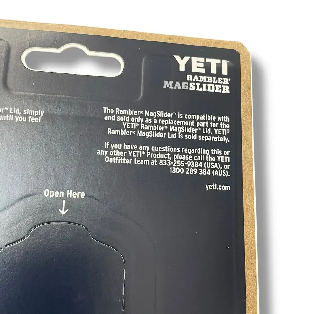 Genuine Yeti Magslider Magnetic Slide Piece for Rambler Tumbler Lid Black OE
